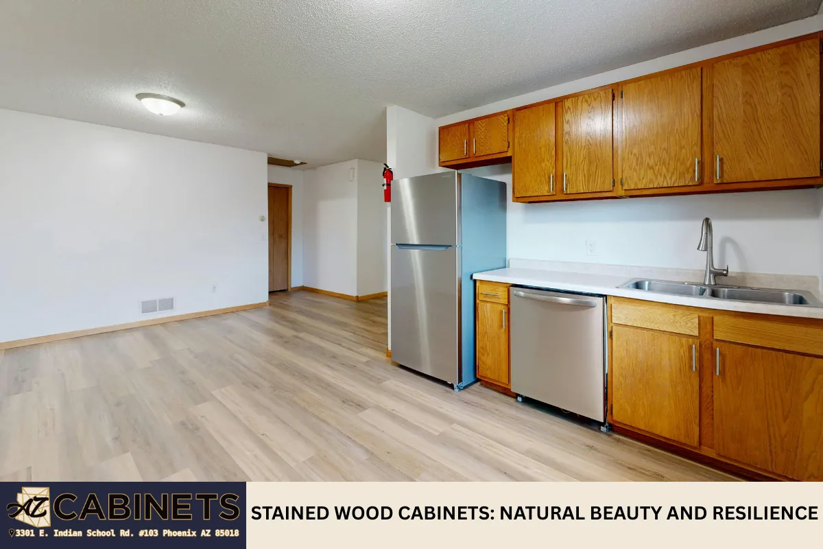 Stained Wood Cabinets: Natural Beauty and Resilience